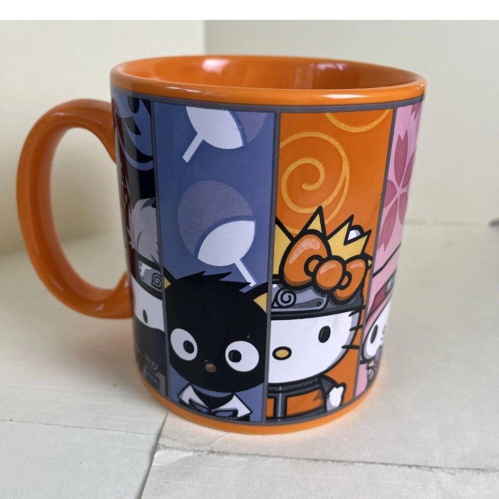 Sanrio x Naruto Shippuden Hello Kitty Mug 20 Oz Bioworld 2023